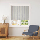 Warwick Stripe Navy - Vertical Striped Curtain Fabric