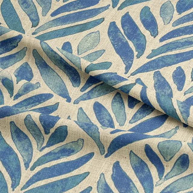 Beautiful and vibrant watercolour leaves fabric, perfect for floral-inspired home decor and crafting projects