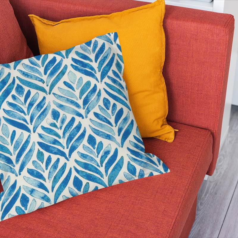 Beautiful watercolour leaves print fabric for crafting and home decor