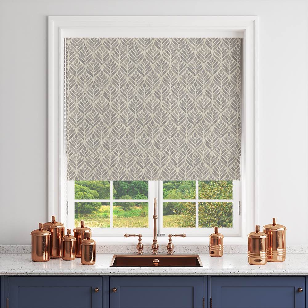 Watercolour Leaves Upholstery Fabric in shades of green, yellow, and brown with a beautiful, natural leaf pattern, perfect for adding a touch of nature to your home decor