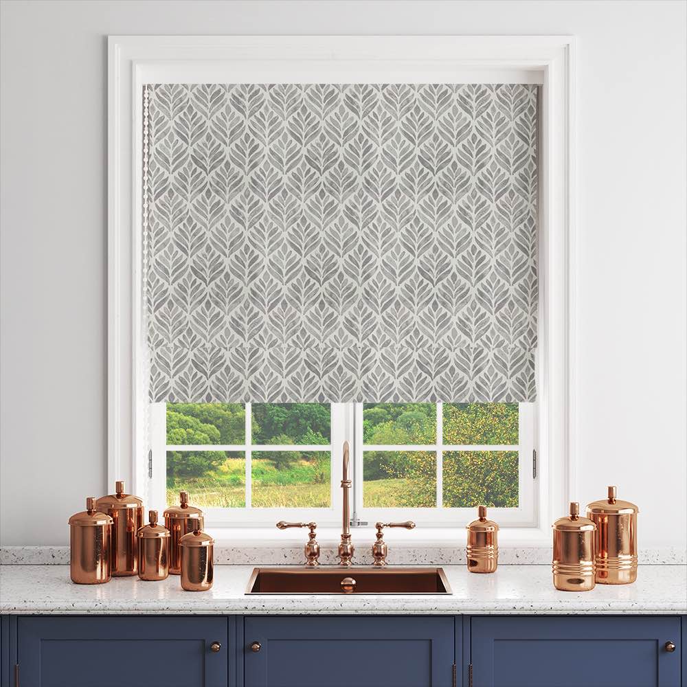 Watercolour Leaves Fabric featuring a beautiful botanical design in soft, natural tones