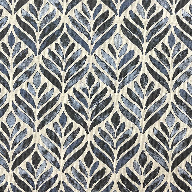 Watercolour Leaves Upholstery Fabric: a beautiful, nature-inspired fabric with delicate watercolour leaf patterns in shades of green and blue, perfect for adding a touch of organic elegance to any upholstered furniture