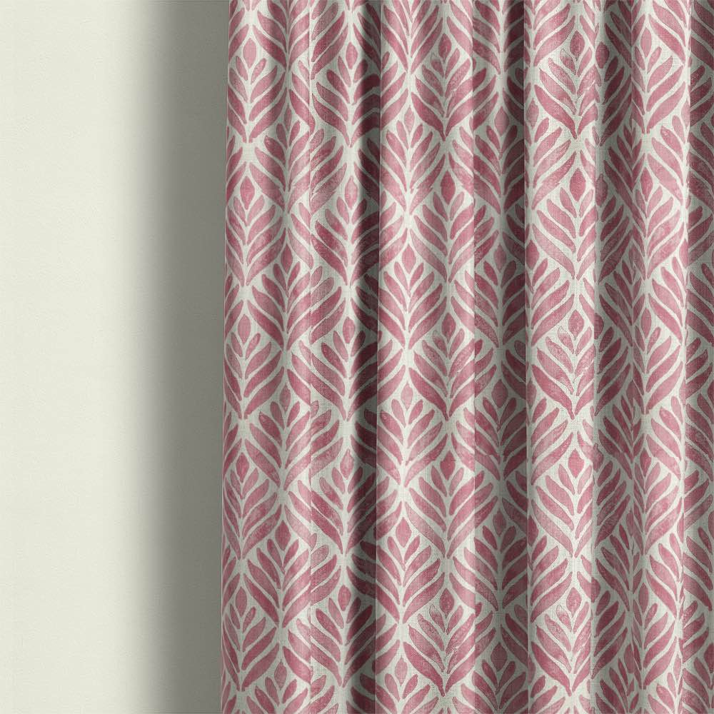 Watercolour Leaves Fabric: A beautiful textile featuring delicate watercolour-style leaves in shades of green and blue, perfect for crafting and home decor projects