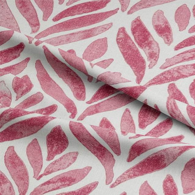 Watercolour leaves fabric featuring a beautiful, hand-painted design in shades of green and blue, perfect for crafting and home decor projects