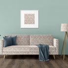 Watercolour Leaves Upholstery Fabric featuring a beautiful botanical design in shades of green and blue, perfect for adding a natural touch to your home decor