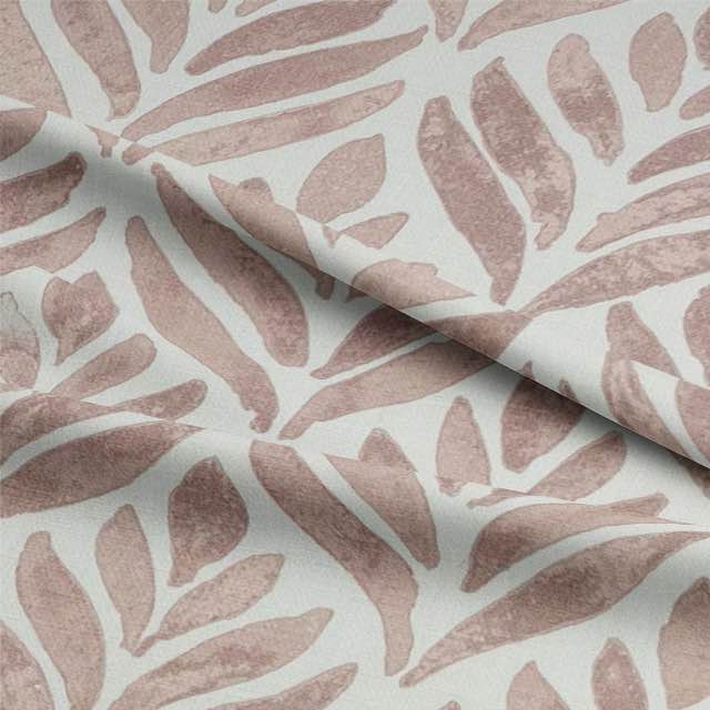 Beautiful watercolour leaves fabric with green and yellow leaf patterns, perfect for crafting and sewing projects