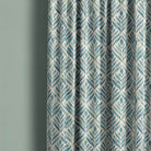 Watercolour leaves fabric featuring vibrant green and blue foliage design, perfect for nature-inspired home decor projects and crafts