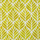 Flat image of Watercolour Foliage Velvet Fabric in Ochre – bold yellow velvet upholstery fabric with leaves