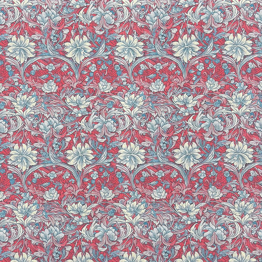 William Floral upholstery fabric in Cerise Pink colourway – flat shot