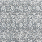 William Floral upholstery fabric in Pewter colour – detailed flat view
