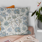 Windsor Curtain Fabric in classic beige with delicate floral pattern and elegant finish