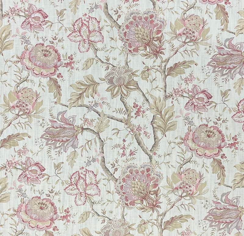 Versatile Windsor Upholstery Fabric in muted lavender with subtle floral print