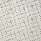 York Check Midnight Navy - Linen Upholstery Fabric