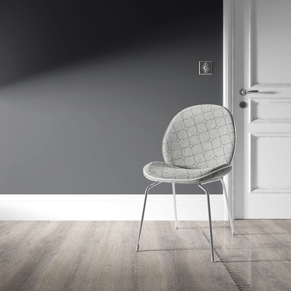 York Check Noir - Linen Upholstery Fabric For Sale