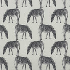 Zebra Cotton Curtain Fabric Black and White Flat Sample – Animal Print Material for Curtains and Cushions
