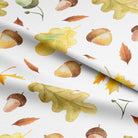 Luxurious Acorn Cotton Curtain Fabric in warm amber hue