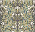 Agatha Cotton Curtain Fabric in Willow Green, perfect for elegant home decor