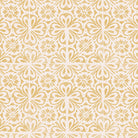 Ajmer Linen Curtain Fabric - Ochre draped over a window in a cozy living room