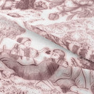 Luxurious and timeless Auvergne Toile De Jouy Fabric - Rose Gold