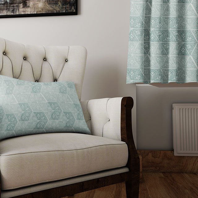 Teal Bhiwadi Linen Curtain Fabric, a high-quality and versatile fabric option for creating custom window treatments