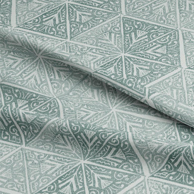 Beautiful teal Bhiwadi Linen Curtain Fabric, perfect for adding a pop of color and sophistication to any room