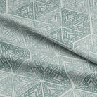 Beautiful teal Bhiwadi Linen Curtain Fabric, perfect for adding a pop of color and sophistication to any room