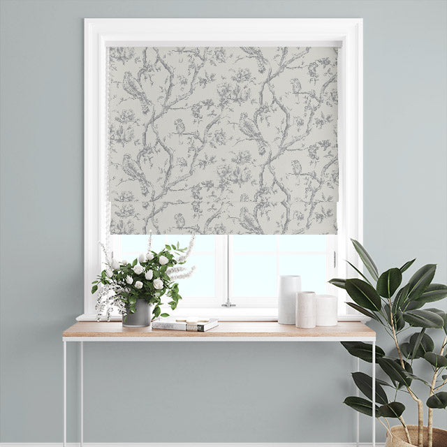 Stylish and versatile Bilberry Linen Curtain Fabric - Dove Grey for a timeless look