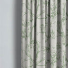 High-quality Bilberry Linen Curtain Fabric - Green perfect for a sophisticated and timeless look