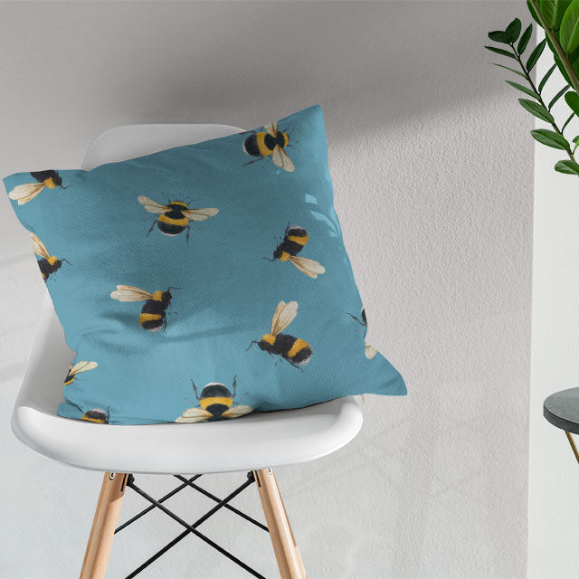 Cotton fabric in lagoon color perfect for window treatments