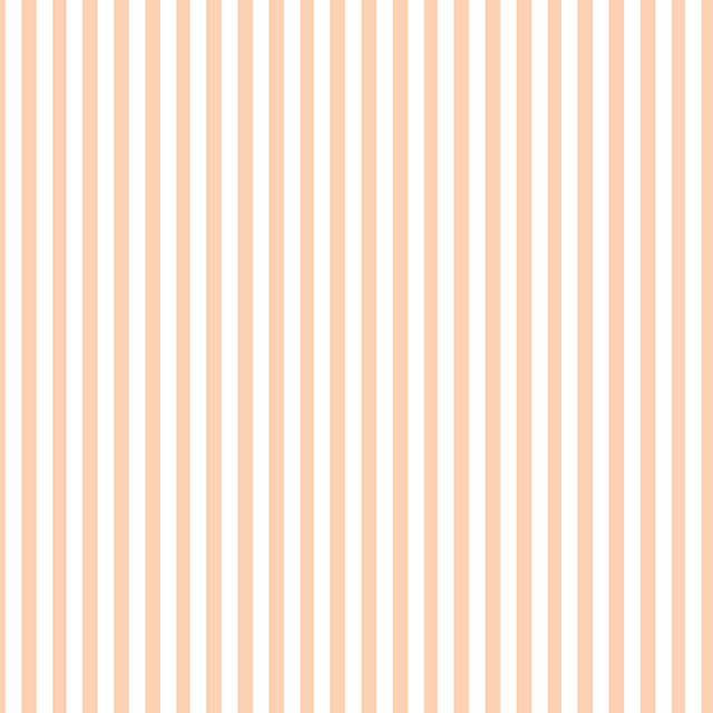 Candy stripe cotton curtain fabric in peach color with delicate pattern