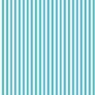 Candy stripe cotton curtain fabric in turquoise color, perfect for home decor
