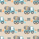 Cement lorry cotton curtain fabric in beige with textured weave and natural hues