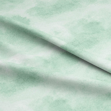 Soft and delicate green curtain fabric made of high-quality cloud cotton fibers