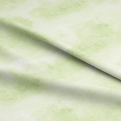 Lime Cloud Cotton Curtain Fabric draping elegantly in a sunlit room