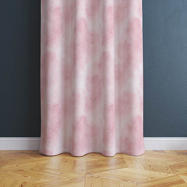 Lightweight and elegant pink curtain fabric, perfect for a serene atmosphere