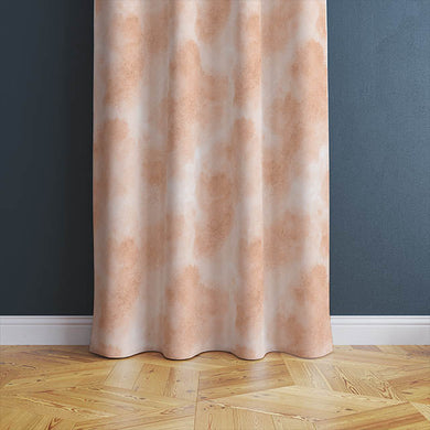 Gorgeous sample of Cloud Cotton Curtain Fabric in a shimmering Rose Gold hue, offering a chic and stylish window treatment option