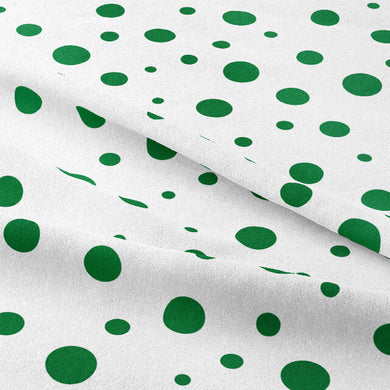Close-up of Bottle Green Confetti Cotton Curtain Fabric