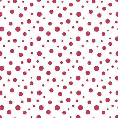 Confetti Cotton Curtain Fabric in vibrant cherry red color with subtle texture