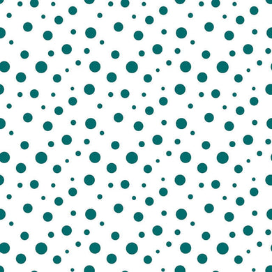 Confetti Cotton Curtain Fabric in Teal with Vibrant Color and Texture