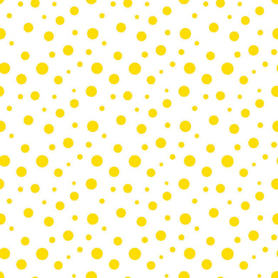 Confetti Cotton Curtain Fabric in bright yellow color for home decor