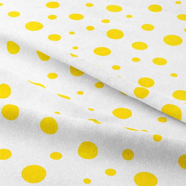 Soft and durable cotton fabric perfect for making curtains in sunny yellow