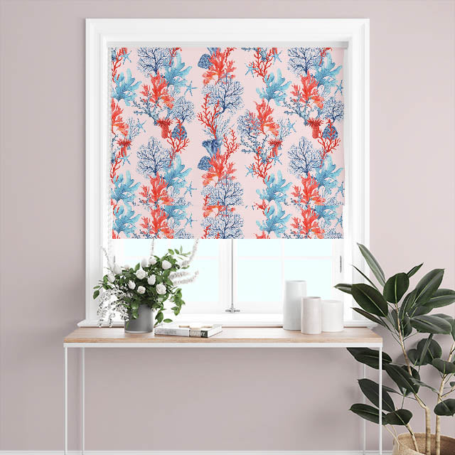 Smooth and durable cotton fabric in a beautiful shade of pink for curtains
