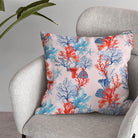 High-quality coral pink cotton fabric for elegant window treatments