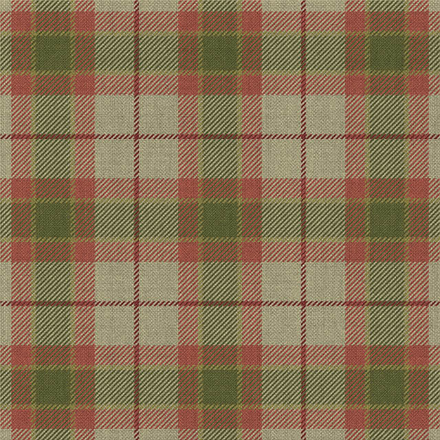 Coruisk Plaid Linen Curtain Fabric in a beautiful shade of Pine, perfect for adding a touch of natural elegance to any room