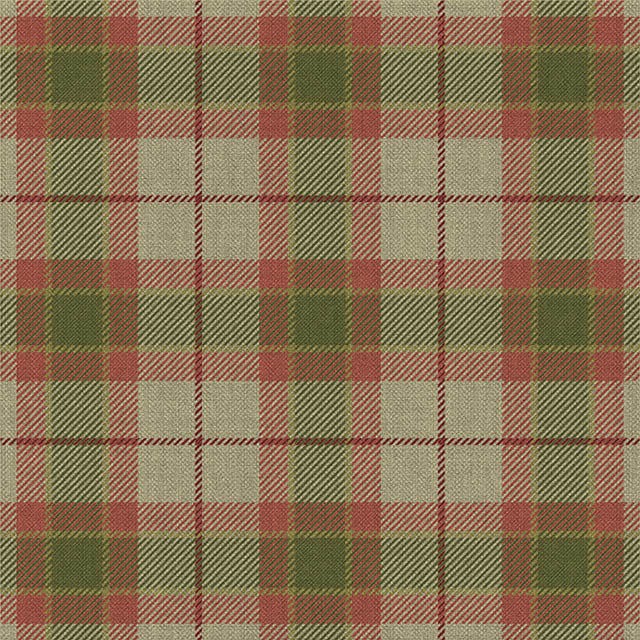 Coruisk Plaid Linen Curtain Fabric in a beautiful shade of Pine, perfect for adding a touch of natural elegance to any room
