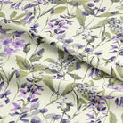 Country Garden Ivory fabric detail showing delicate botanical print