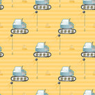 Crane Cotton Curtain Fabric - Yellow in sunny and cheerful yellow color for brightening up any room