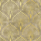 Deco Plume Linen Curtain Fabric in Gold, a luxurious and elegant choice for window treatments