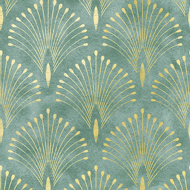 Deco Plume Linen Curtain Fabric in Green adds a touch of elegance to any room