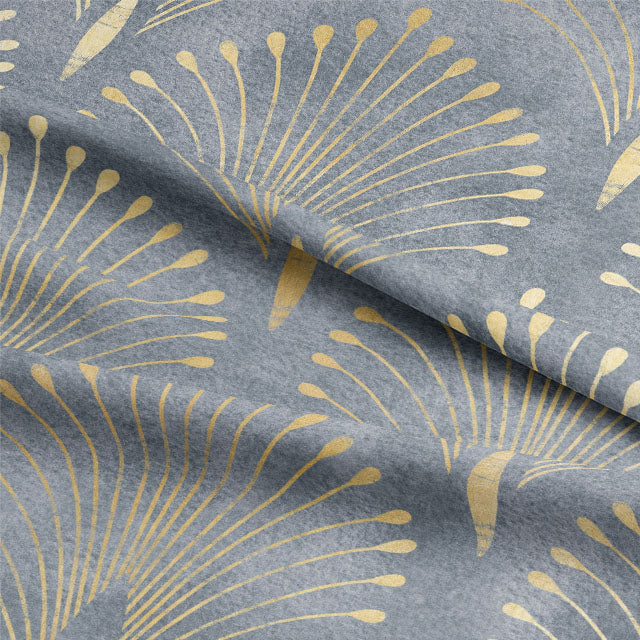 Beautifully crafted Deco Plume Linen Curtain Fabric in Grey, with a timeless design and high-quality, durable linen construction for a sophisticated touch to any room
